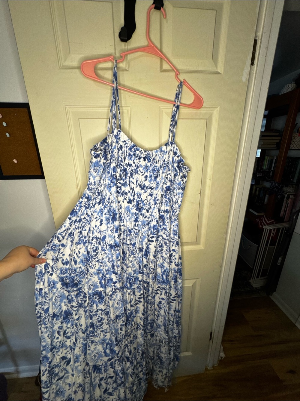 Arula Blue Floral Maxi Sundress